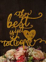 TORTENDEKORATION  
 Glitzer Hochzeitstorte Topper, Glitzer Torte Topper4