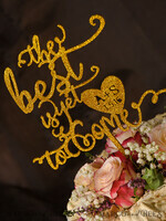 TORTENDEKORATION  
 Glitzer Hochzeitstorte Topper, Glitzer Torte Topper4