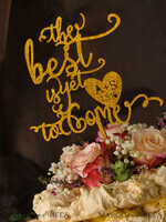 TORTENDEKORATION  
 Glitzer Hochzeitstorte Topper, Glitzer Torte Topper4