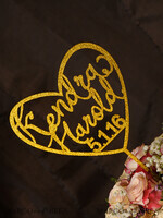 CAKE TOPPER glitter wedding cake topper, chick cake topper5