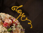 TORTENDEKORATION  
 Glitzer Topper, Mädchen Kuchen Topper5