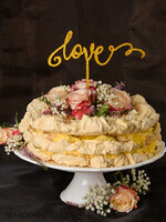 TORTENDEKORATION  
 Glitzer Topper, Mädchen Kuchen Topper5