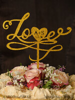 TORTENDEKORATION  
 Glitzer Hochzeitstorte Topper, Küken Torten Topper5