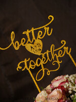 TORTENDEKORATION  
 Glitzer Hochzeitstorte-Topper, Funkel-Torten-Topper4