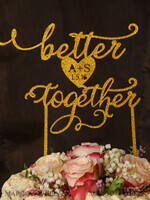 TORTENDEKORATION  
 Glitzer Hochzeitstorte-Topper, Funkel-Torten-Topper4
