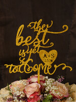 TORTENDEKORATION  
 Glitzer Hochzeitstorte Topper, Glitzer Torte Topper4