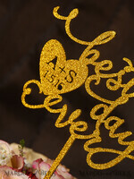 TORTENDEKORATION  
 Glitzer Hochzeitstorte Topper, Küken Torte Topper4