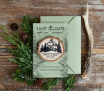 SAVE THE DATES beach travel magnets  Mountains Save the Date Cards and magnets, Sage green Travel Wedding Save Our Dates , Colorado forest Wooden slice magnets2