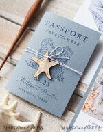 SAVE THE DATES beach travel magnets Personalised Passport Save the Date Card, Beach Wedding Save The Dates , Wedding Destination Save The Date Cards7