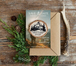 SAVE THE DATES beach travel magnets Personalised Forest mountains Save the Date Magnets and Card, Travel Wedding Save Our Dates , forest Wooden slice magnets3