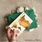 SAVE THE DATES beach travel magnets Personalised Travel Save the Date Acrylic gold Tag Magnet and Card, Gold dark green Luggage Tag Wedding Save The Dates Acrylic Magnets,  Save The Date Cards4