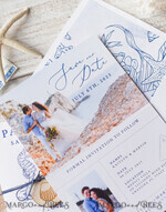 SAVE THE DATES beach travel magnets Personalised Passport Save the Date Card, Beach Wedding Save The Dates , Wedding Destination Save The Date Cards6