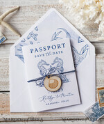 SAVE THE DATES beach travel magnets Personalised Passport Save the Date Card, Beach Wedding Save The Dates , Wedding Destination Save The Date Cards6