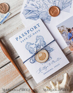 SAVE THE DATES beach travel magnets Personalised Passport Save the Date Card, Beach Wedding Save The Dates , Wedding Destination Save The Date Cards6