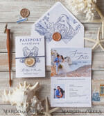 SAVE THE DATES beach travel magnets Personalised Passport Save the Date Card, Beach Wedding Save The Dates , Wedding Destination Save The Date Cards6