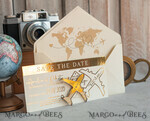 SAVE THE DATES beach travel magnets Ivory golden airplane magnet Save The Date Cards  boardingpass travel airplane save the dates destination wedding magnets16
