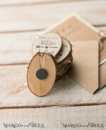 SAVE THE DATES rustic boho magnets Bespoke wedding save the date, Magnets for Your Wedding5