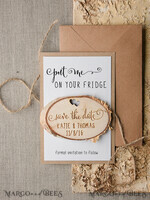 SAVE THE DATES rustic boho magnets Personalised Save the Date, Personalised Fridge Magnets4