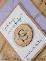 SAVE THE DATES rustic boho magnets Save the date personalized, magnet4