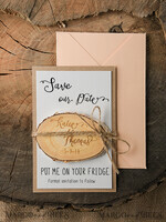 SAVE THE DATES rustic boho magnets Personalised Wedding Save the dates, rustic magnet4