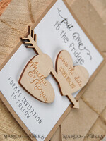 SAVE THE DATES rustic boho magnets Unique Save the Date, Fridge Magnet4
