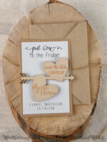 SAVE THE DATES rustic boho magnets Unique Save the Date, Fridge Magnet4