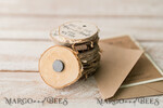 SAVE THE DATES rustic boho magnets Save the Date Craft Card with Wooden Slice Fridge Magnet perfect for Rustic Wedding9