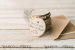 SAVE THE DATES rustic boho magnets Save the Date Craft Card with Wooden Slice Fridge Magnet perfect for Rustic Wedding9
