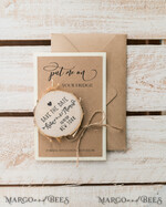 SAVE THE DATES rustic boho magnets Save the Date Craft Card with Wooden Slice Fridge Magnet perfect for Rustic Wedding9
