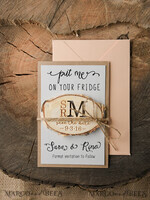 SAVE THE DATES rustic boho magnets Save the date wedding card, Personalised Rustic magnet4