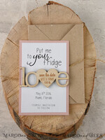 SAVE THE DATES rustic boho magnets Save the date handmade cards, Rustic Heart magnet4