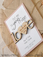 SAVE THE DATES rustic boho magnets Save the date handmade cards, Rustic Heart magnet4