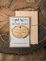 SAVE THE DATES rustic boho magnets Save the Date Cards, Personalised Rustic magnet3