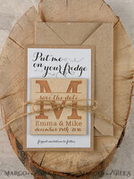 SAVE THE DATES rustic boho magnets Custom Save the Date, Personalised Rustic magnets5