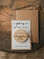 SAVE THE DATES rustic boho magnets Bespoke wedding save the date magnet, Wood Save the Date, birch slice save the date3