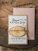 SAVE THE DATES rustic boho magnets Personalised Wedding Save the datesBespoke wedding save the date magnet, Wood Save the Date, birch slab save the date  3