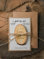 SAVE THE DATES rustic boho magnets Personalised Save the Date, Personalised Fridge Magnets2