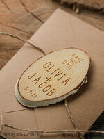 SAVE THE DATES rustic boho magnets Bespoke wedding save the date magnet, Wood Save the Date, birch slice save the date6