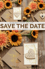 SAVE THE DATES rustic boho magnets Affordable Save the Date, magnet7