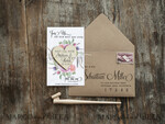 SAVE THE DATES rustic boho magnets Save the date handmade cards Heart magnet fridge magnet  Wedding Save The Date Card and Heart Magnet, Blush Pink Save Our Date Wood Magnets7