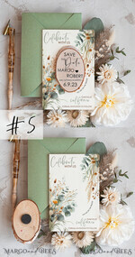 SAVE THE DATES rustic boho magnets Sage Green Wedding Save The Date Card and wooden slice Magnet, craft Save Our Date wood slice Magnets, Boho save our dates Cards wooden Magnets Cards, boho wedding save the date cards and slice magnets3