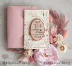 SAVE THE DATES rustic boho magnets Blush Pink Wedding Save The Date Card and wooden slice Magnet, craft Save Our Date wood slice Magnets, Boho save our dates Cards wooden Magnets Cards, boho wedding save the date cards and slice magnets3