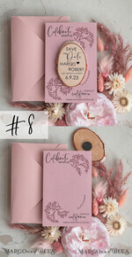 SAVE THE DATES rustic boho magnets Blush Pink Wedding Save The Date Card and wooden slice Magnet, craft Save Our Date wood slice Magnets, Boho save our dates Cards wooden Magnets Cards, boho wedding save the date cards and slice magnets3