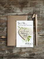 SAVE THE DATES rustic boho magnets Save the Date Card with Fridge Magnets and Craft Envelope perfect for Summer Wedding 6