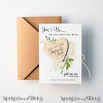 SAVE THE DATES rustic boho magnets Save the Date Card with Fridge Magnets and Craft Envelope perfect for Summer Wedding 6