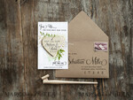 SAVE THE DATES rustic boho magnets Save the Date Card with Fridge Magnets and Craft Envelope perfect for Summer Wedding 6