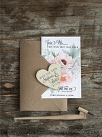SAVE THE DATES rustic boho magnets Save the date wedding announcement magnets fridge magnet  Wedding Save The Date Card and Heart Magnet, Blush Pink Save Our Date Wood Magnets6