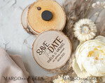 DATEN MERKEN rustikale Boho-Magnete Rustikale Save The Date Magnet & Karte Moderne Handwerkskunst Unsere Daten sichern Holzmagnete Boho Save The Date Karten Holzscheibenmagnete florale Karte6