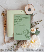 SAVE THE DATES rustic boho magnets Sage Green Rustic Save The Date Magnet & Card Modern Craft Save Our Date Wood Magnets Boho save dates Cards wooden slice Magnets floral card6