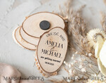 SAVE THE DATES rustic boho magnets Wedding Save The Date Card and wooden slice Magnet, craft Save Our Date wood slice Magnets, Boho save our dates Cards wooden Magnets Cards, boho wedding4